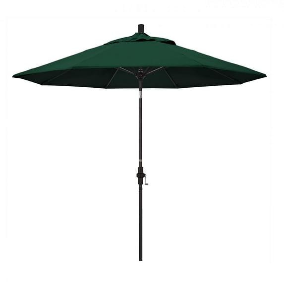 California Umbrella 9' Patio Umbrella in Forest Green