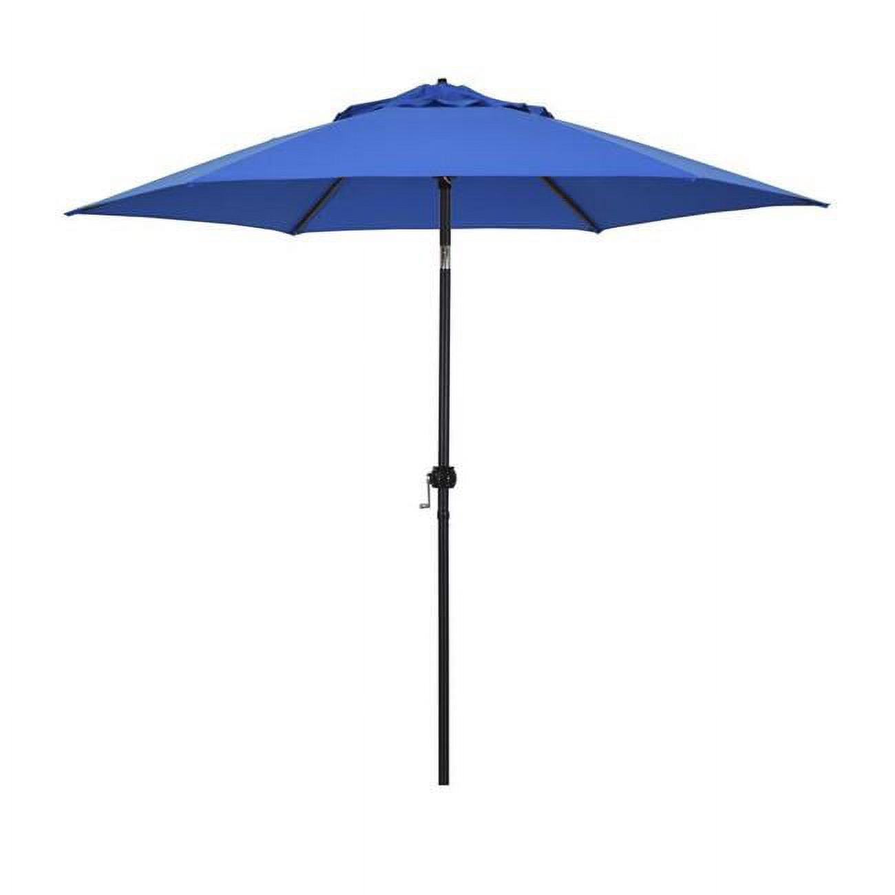 Astella 9' Pacific Blue Steel Market Umbrella with Push Tilt