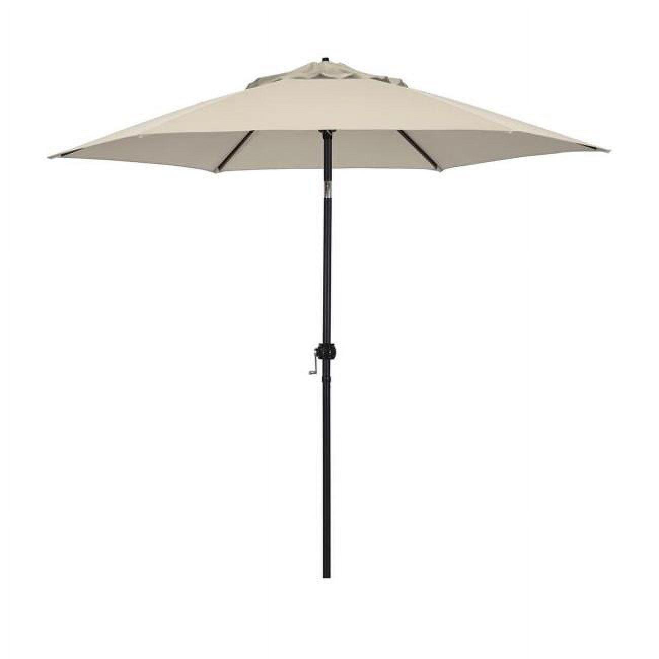 Astella 9-Foot Beige Polyester Market Umbrella with Steel Pole