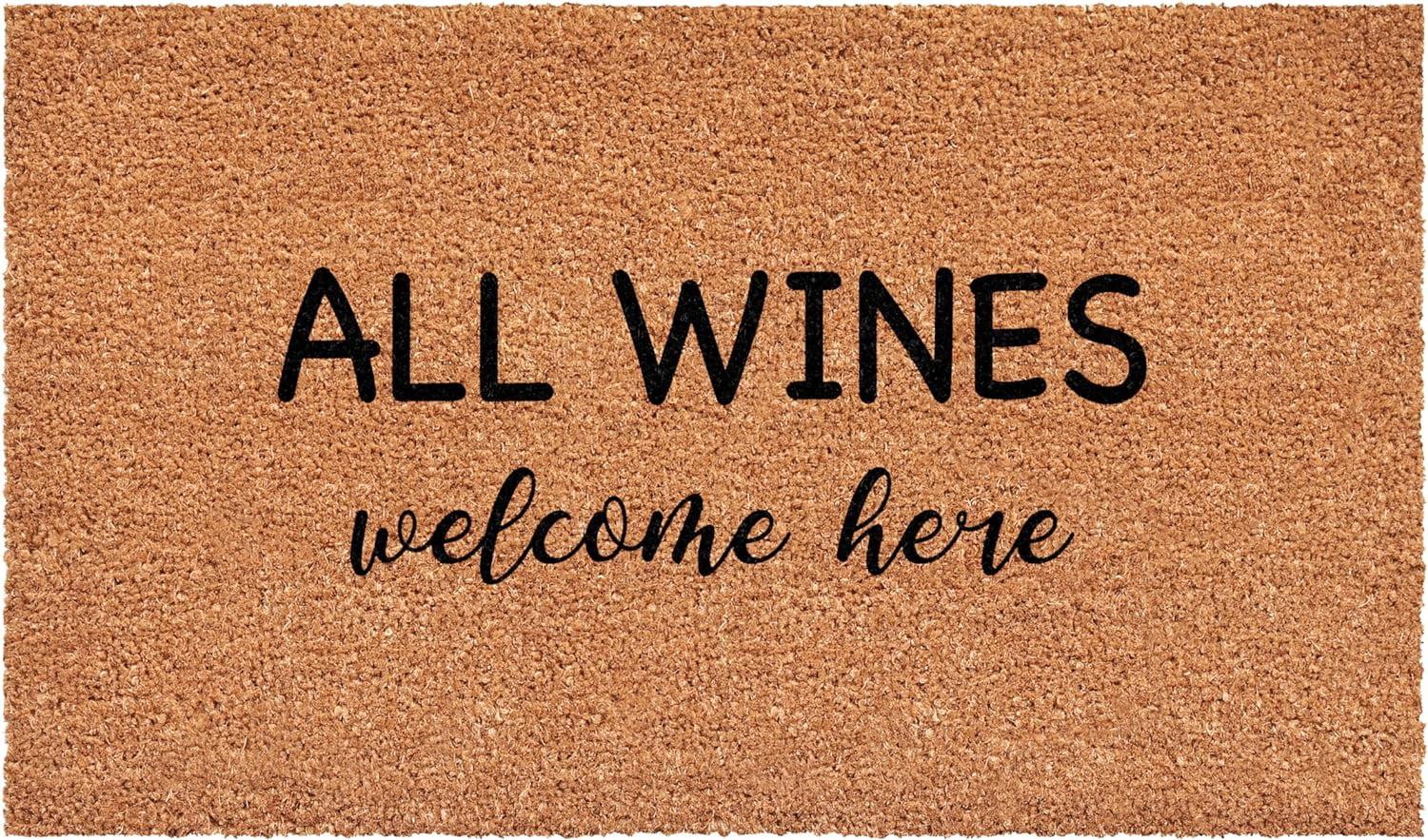 Calloway Mills 113481729 All Wines Welcome Here Doormat 17" x 29"