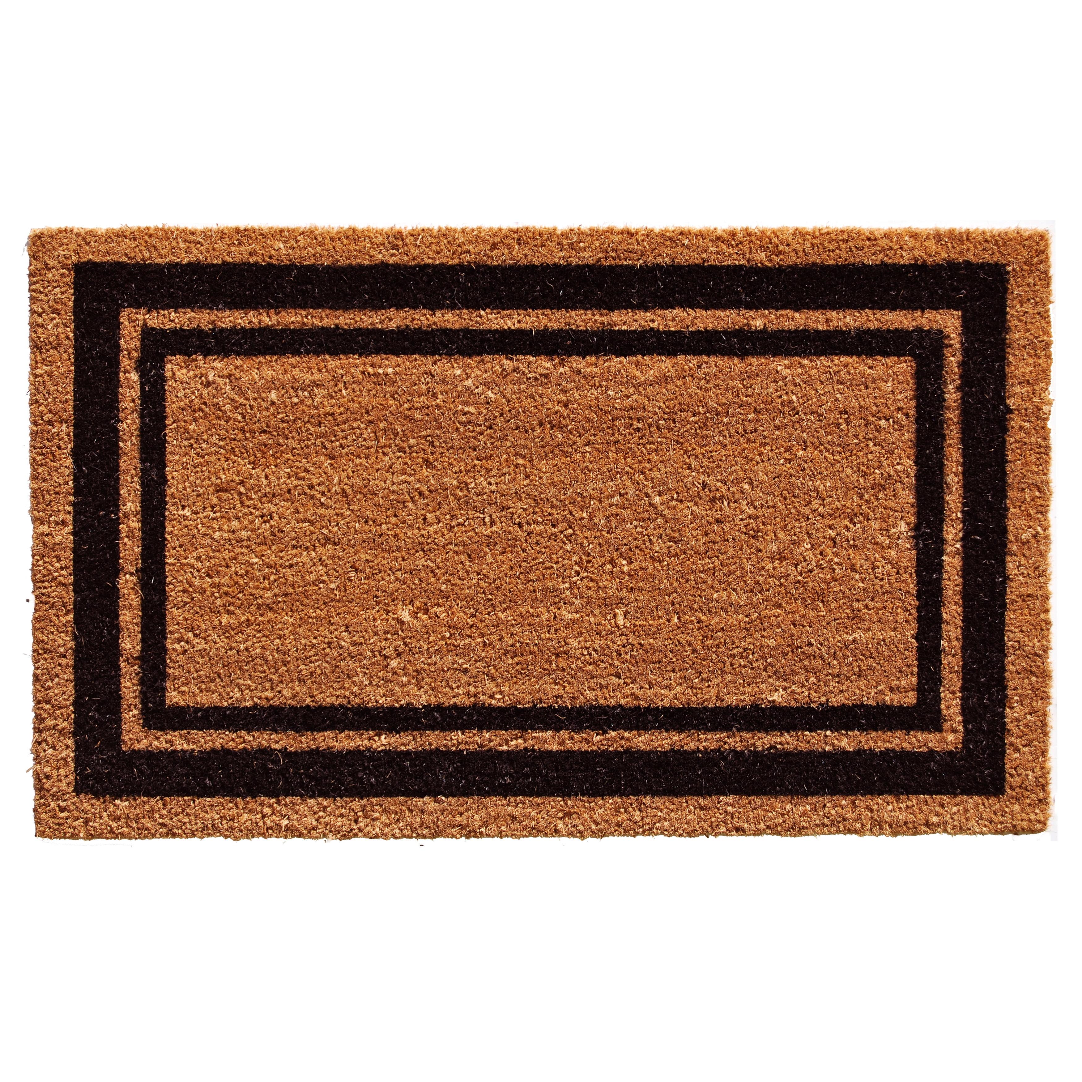 24 x 48 in. Doormat - Natural & Black Border