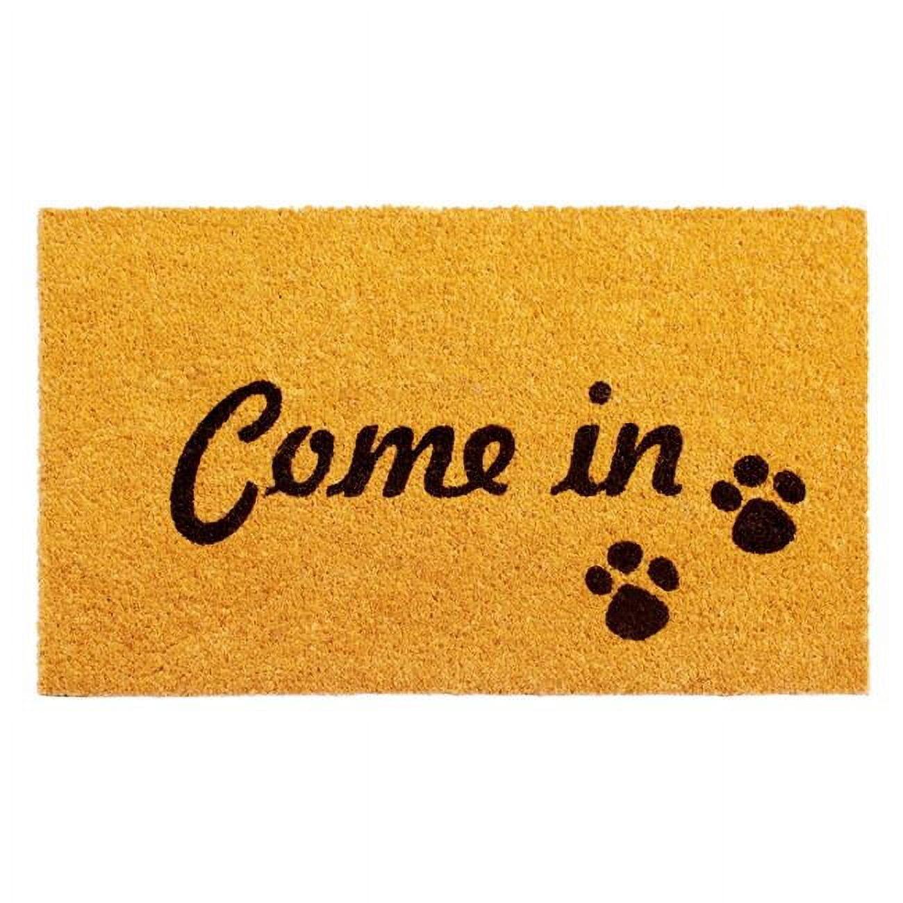 Natural Coir 17" x 29" Rectangular Welcome Outdoor Doormat