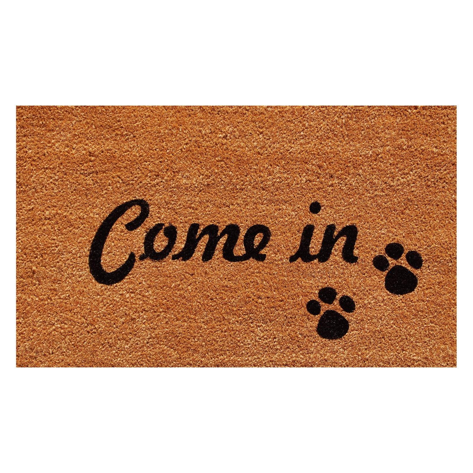 Natural Coir 17" x 29" Rectangular Welcome Outdoor Doormat