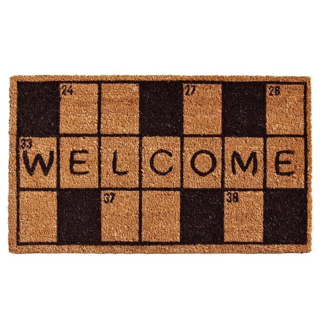 Eco-Friendly Coir Rectangular Welcome Outdoor Doormat 17" x 29"