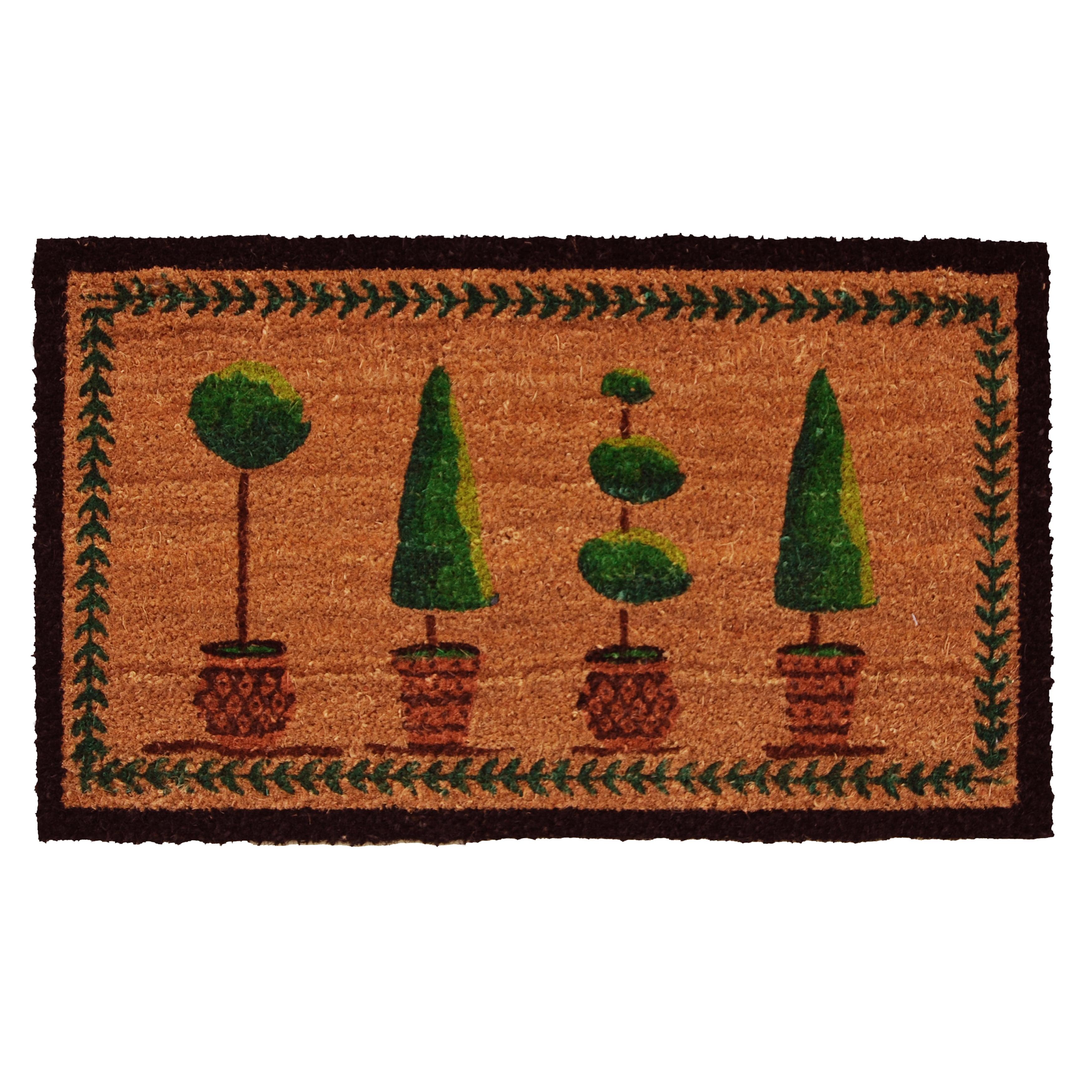 Calloway Mills Topiary Doormat, 24" x 36"