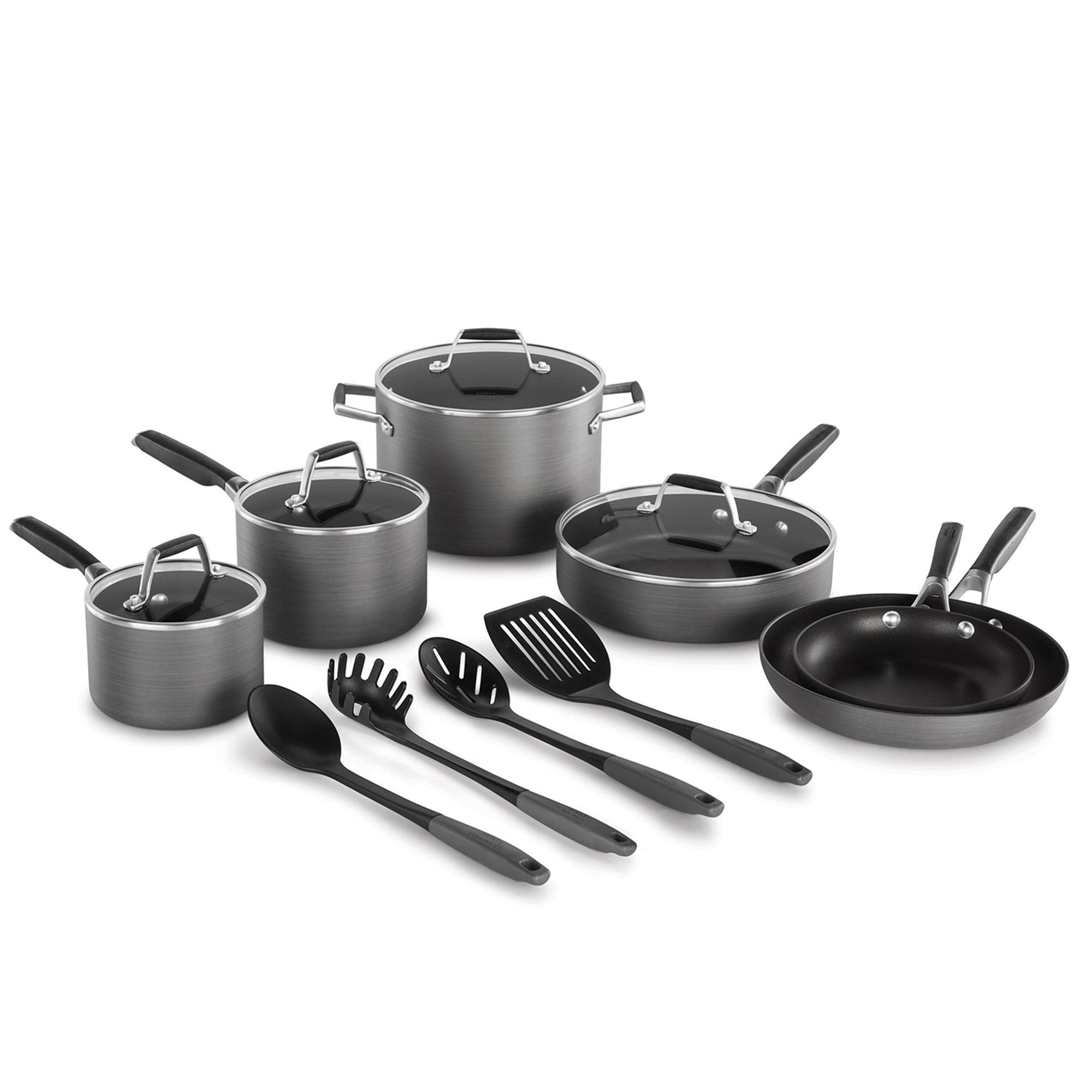 Select by Calphalon Hard-Anodized Nonstick 14-Piece Cookware Set