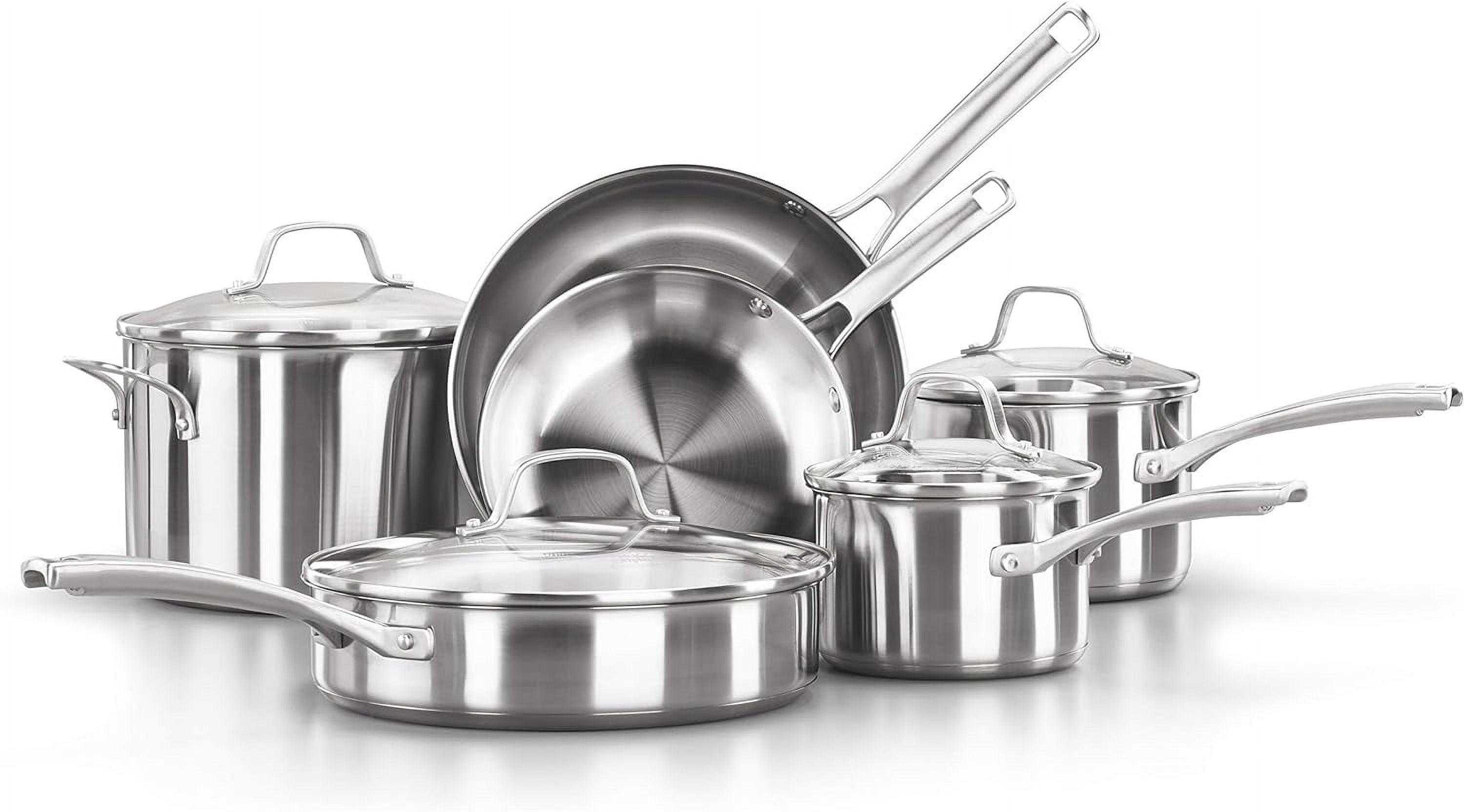 Calphalon Classic Stainless Steel 10-Piece Cookware Set