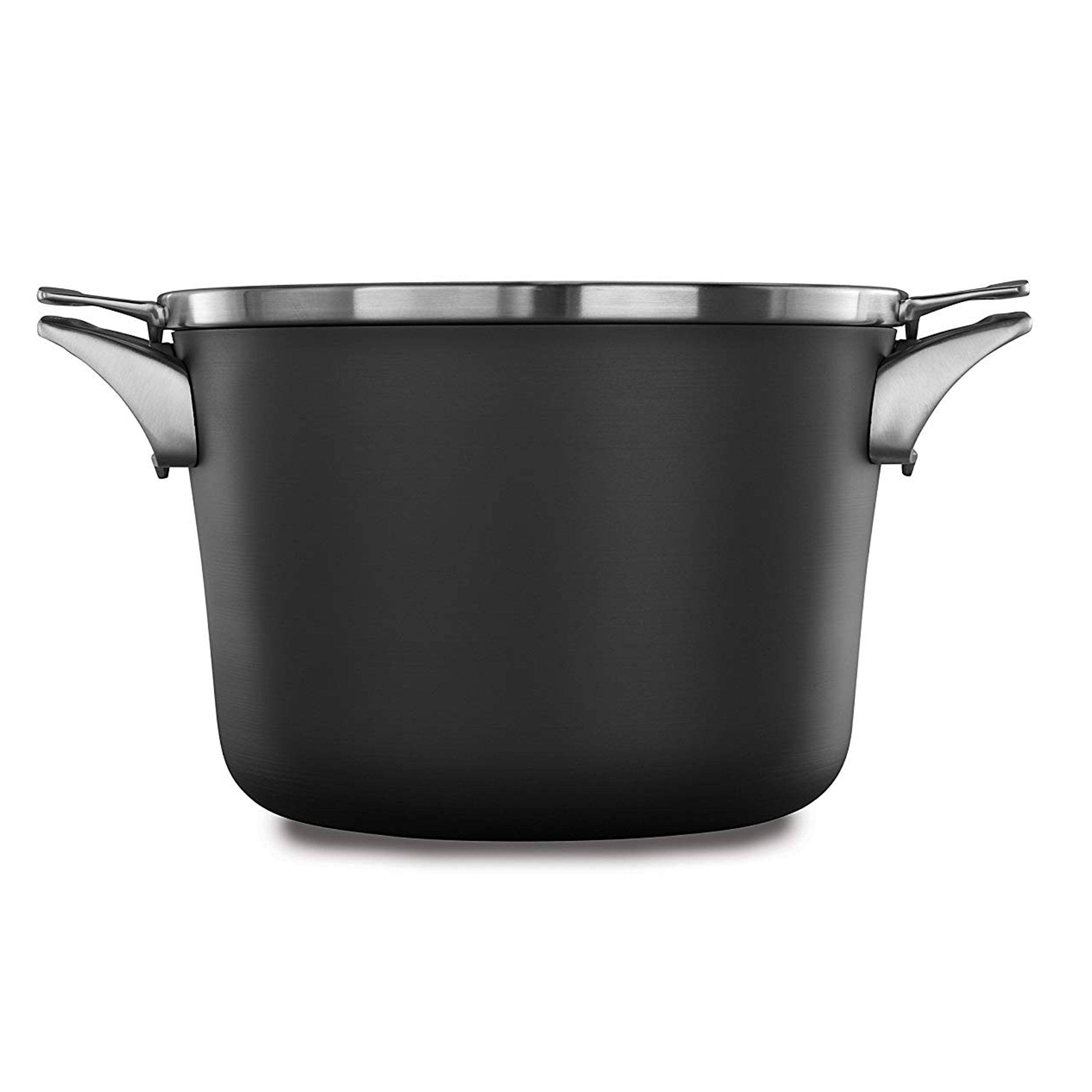 Premier Hard-Anodized Nonstick 8-Quart Stock Pot with Glass Lid