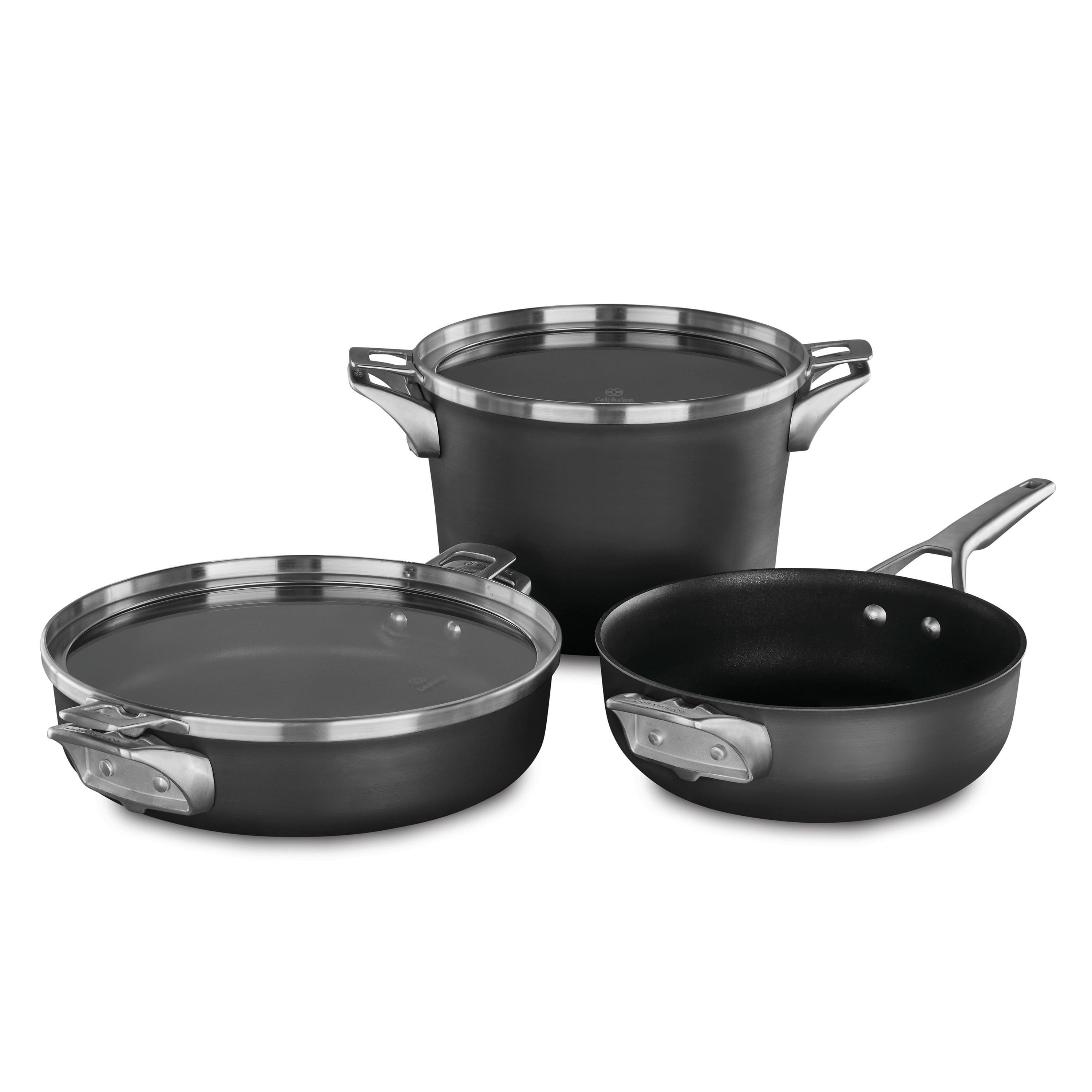 Calphalon Premier Space Saving Nonstick Supper Club Cookware Set