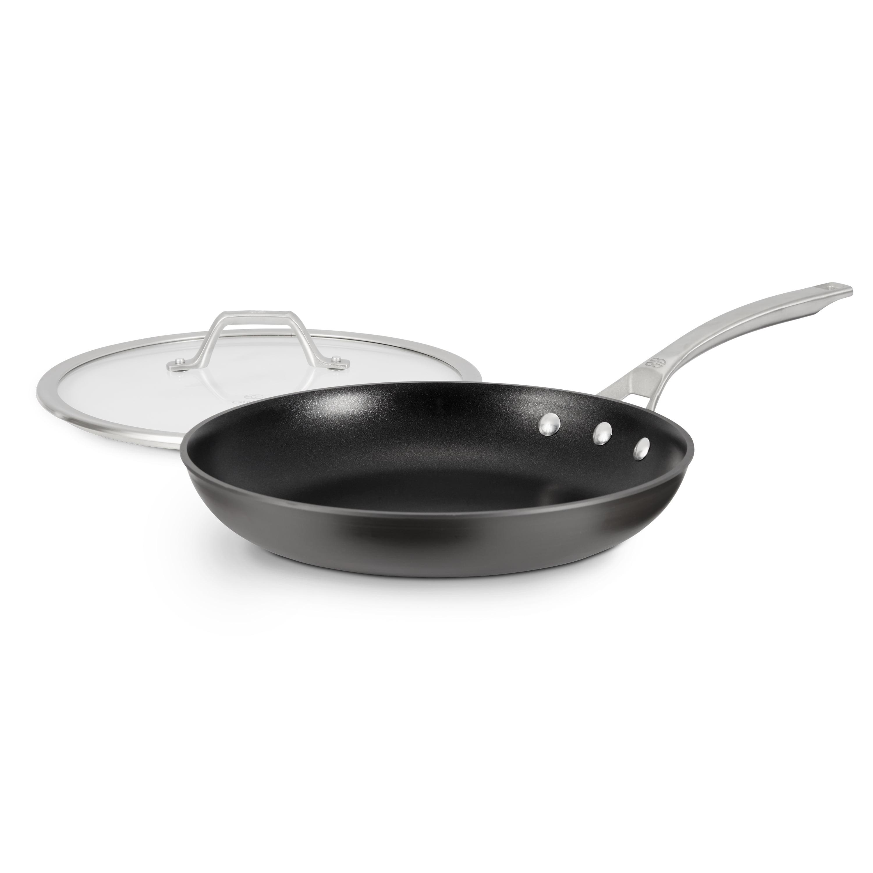 12-Inch Hard-Anodized Nonstick Fry Pan with Glass Lid