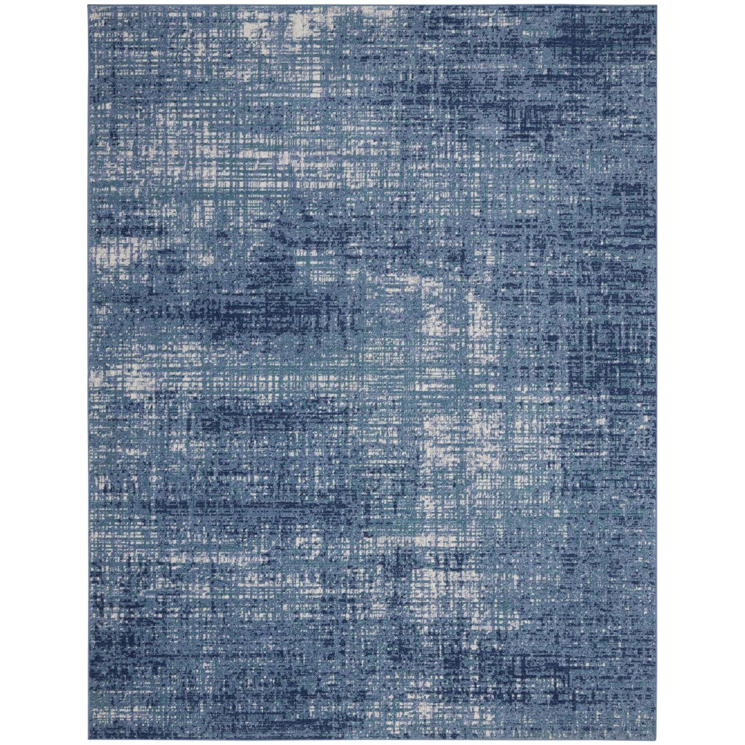 Ivory Abstract Power-Loomed Synthetic Rug 7'10" x 9'10"