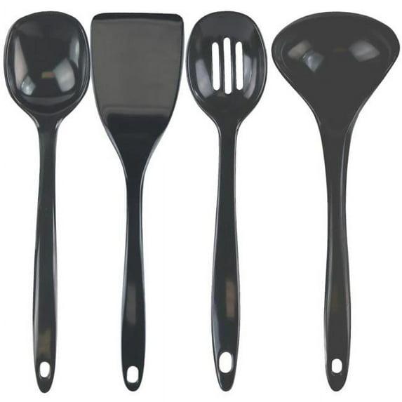 Calypso Basics by Reston Lloyd, 4pc Melamine Utensil Set, Charcoal