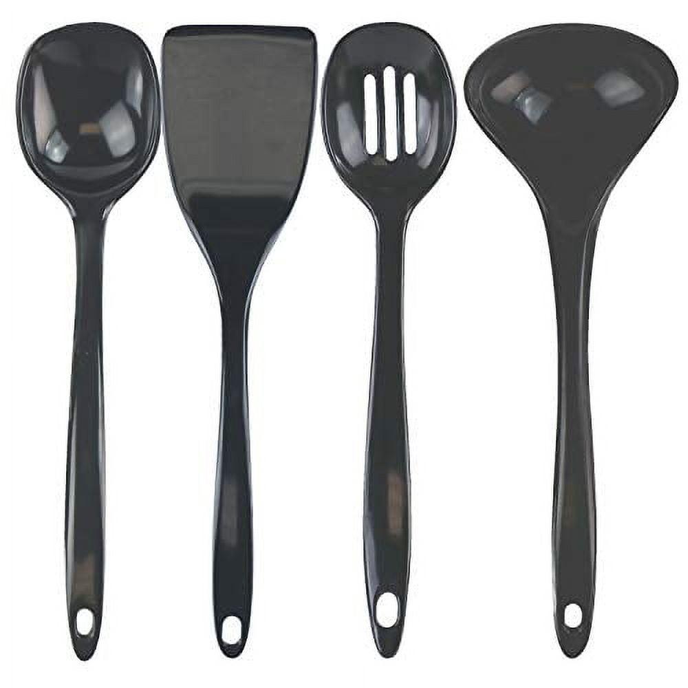 Calypso Basics by Reston Lloyd, 4pc Melamine Utensil Set, Charcoal