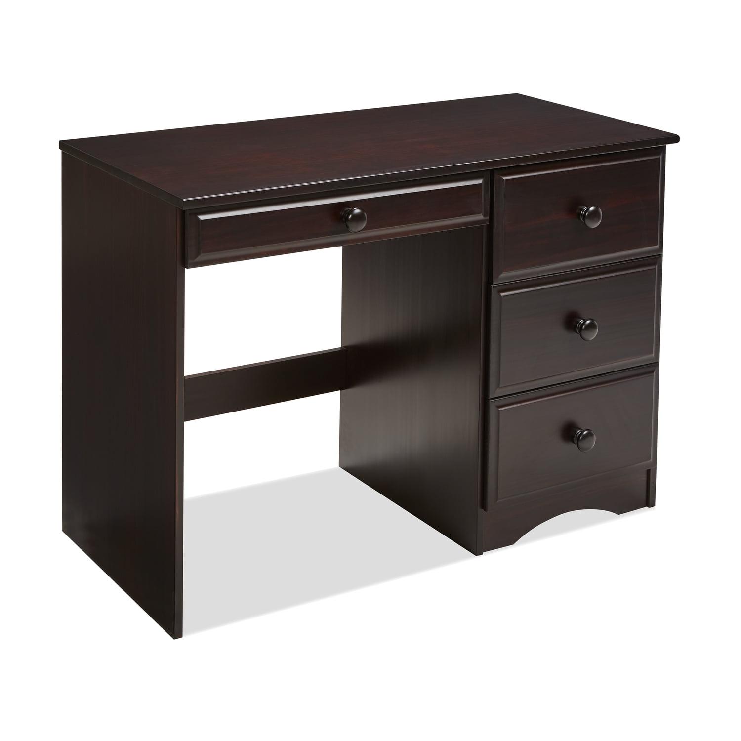 Camaflexi Cappuccino Solid Wood 4-Drawer Writing Desk