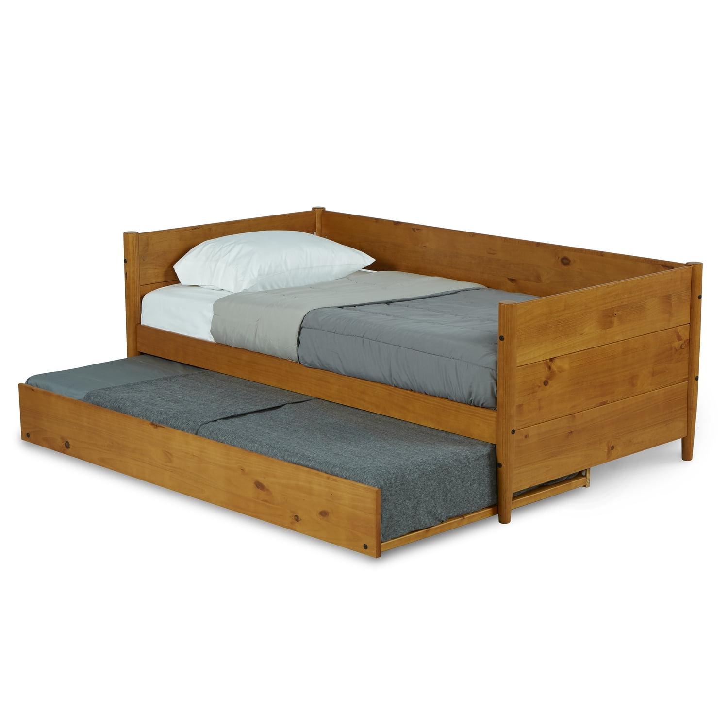 Camello Twin Solid Wood Daybed with Trundle