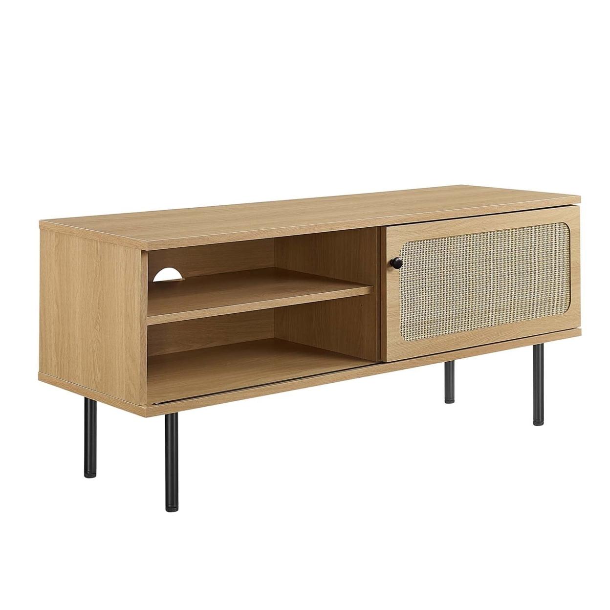 Modway Cambria 47Inch TV Stand – Modern Media Console with Open Storage Shelf and Sleek Profile for Living Room