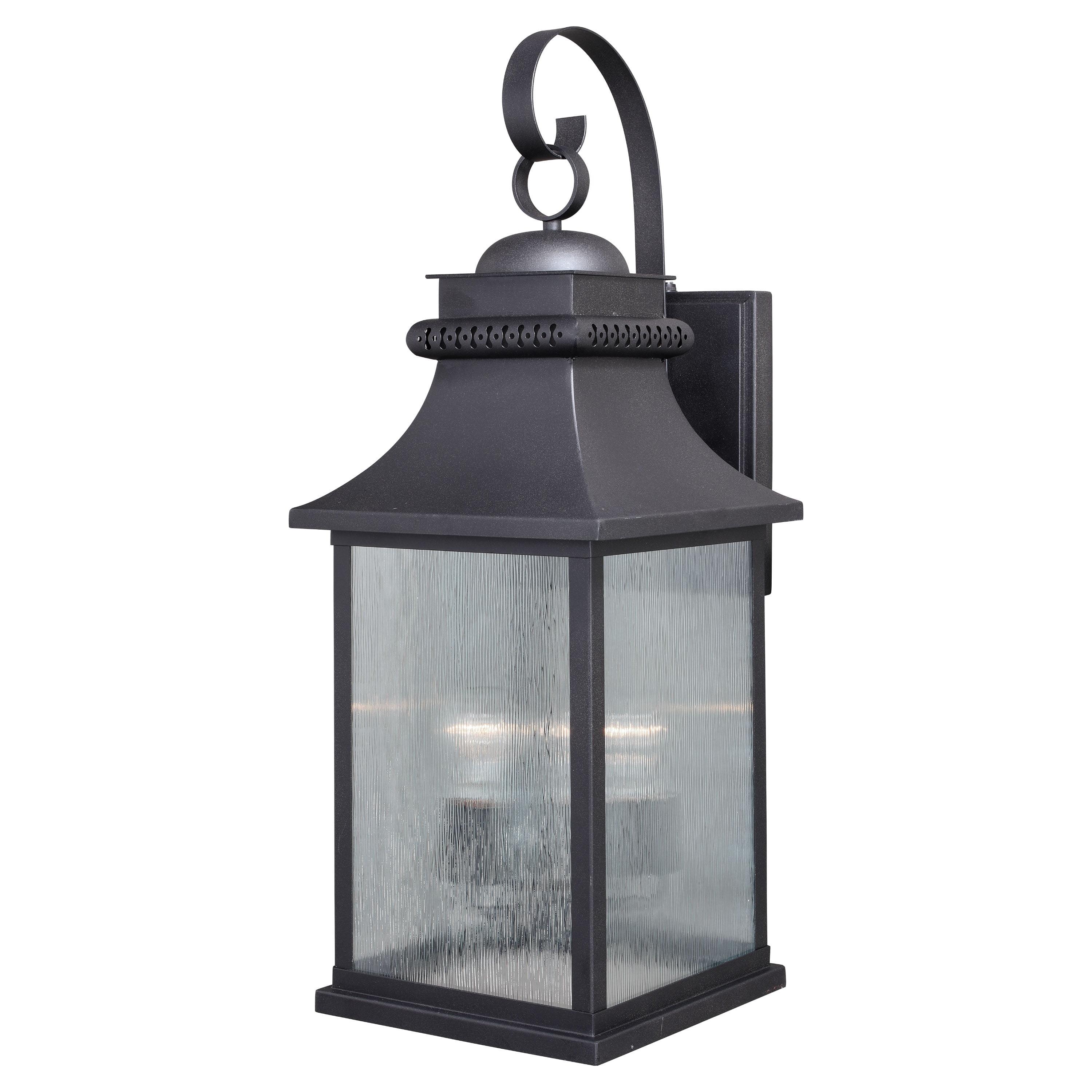 Cambridge Bronze 26.5" Outdoor Wall Lantern with Glass Panes