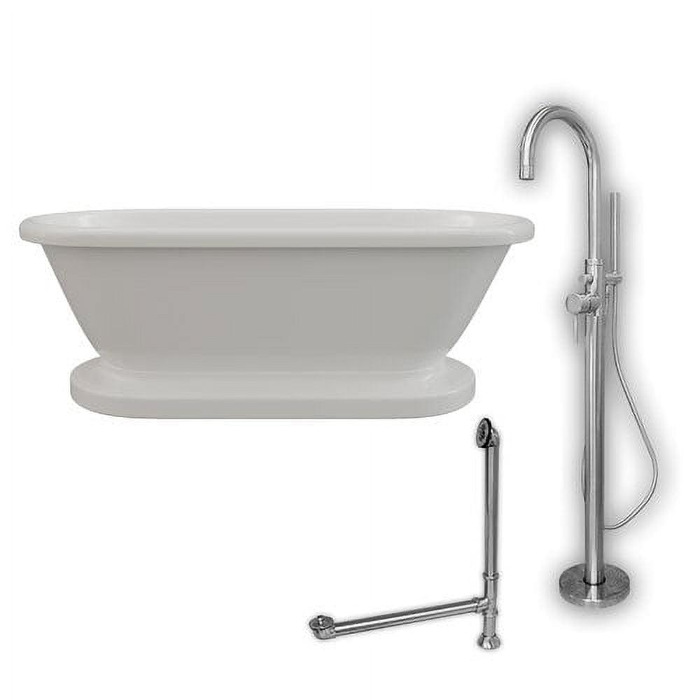 70'' x 31'' Freestanding Bathtub with Faucet