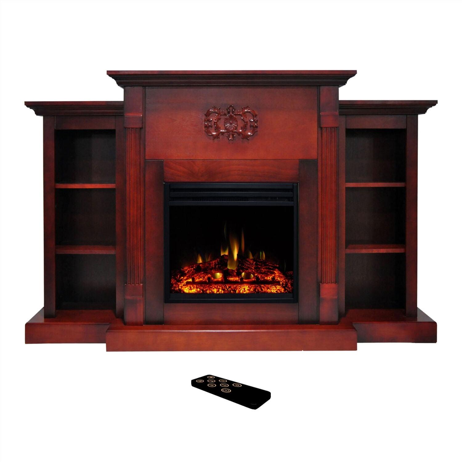 Cambridge Sanoma Freestanding Electric Fireplace Heater with Traditional Mantel, Timer, Remote Control
