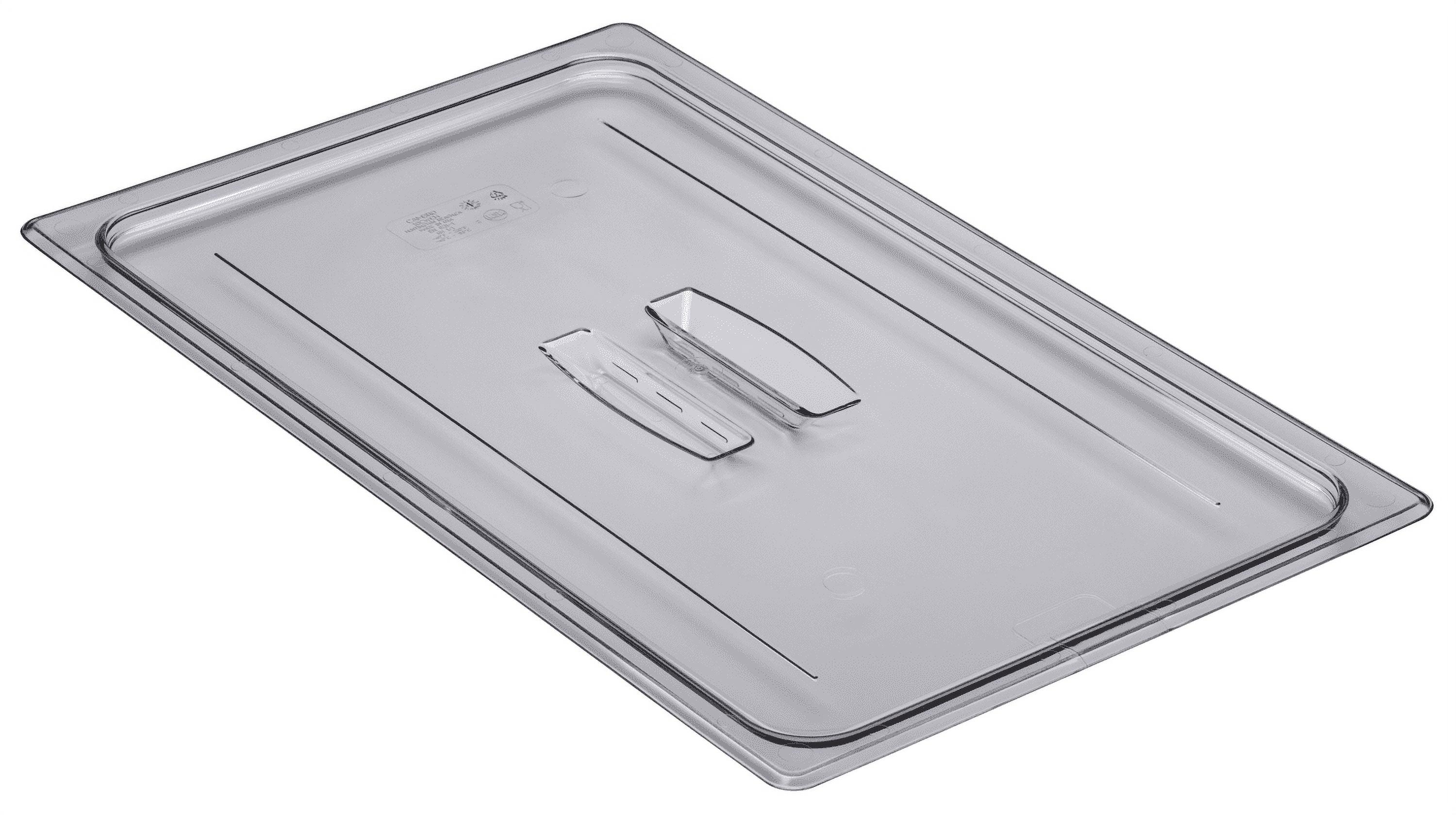Cambro 10CWCH135 Camwear Clear Full-Size Food Pan Cover with Handle