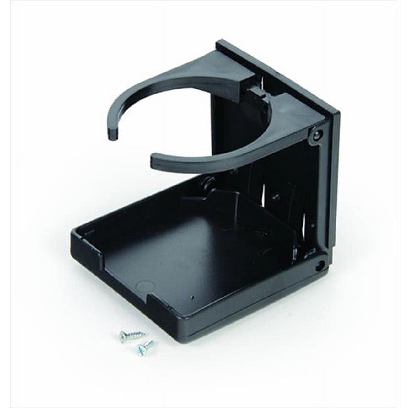 Camco RV/Marine Adjustable Drink Holder | Holds Almost Any Size Mug, Cup, Bottle or Can | Extra Cup Holders for Cars, Trucks, RVs, Vans, Boats, and More | Black (44044)