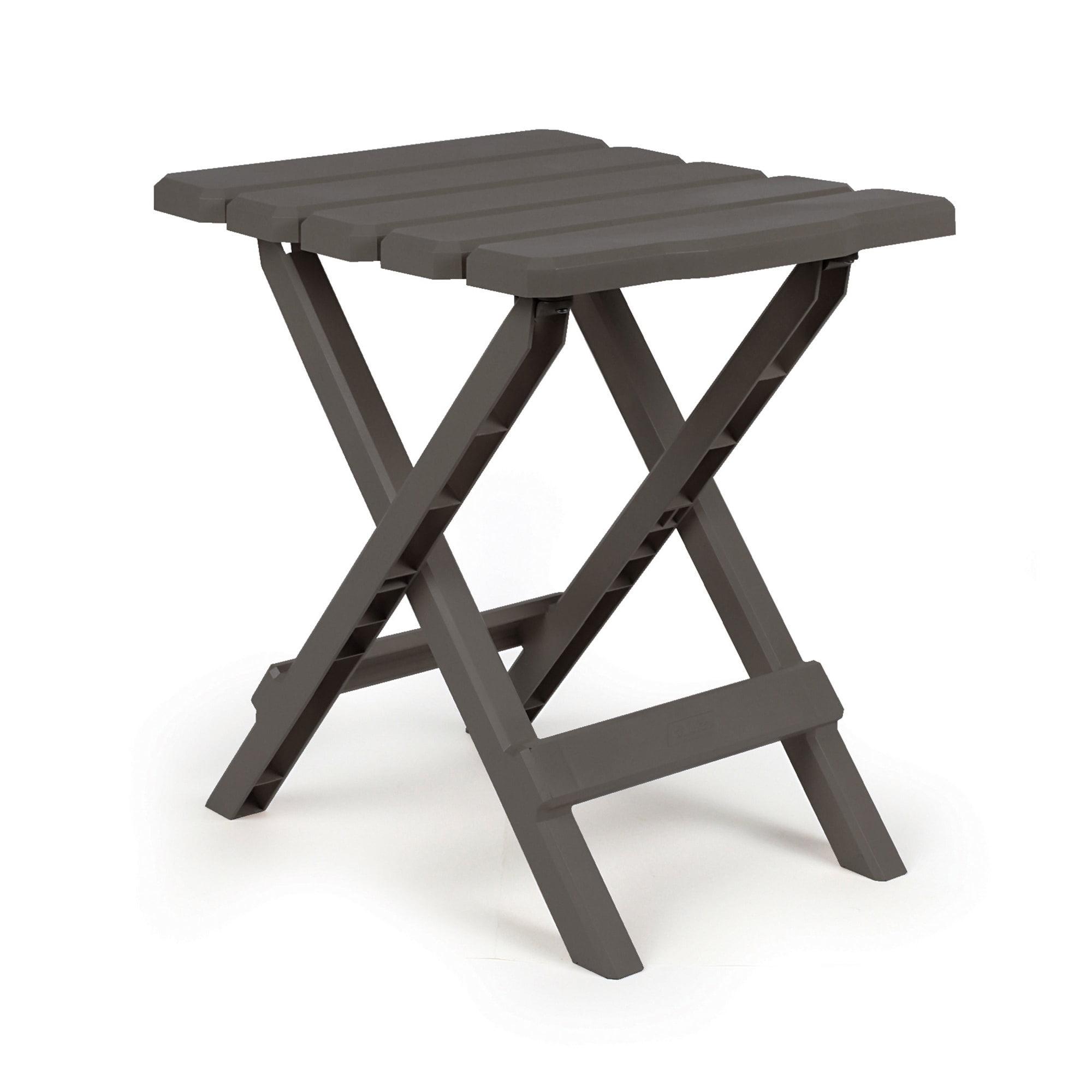 Camco 51881 Small Adirondack Folding Table - Charcoal