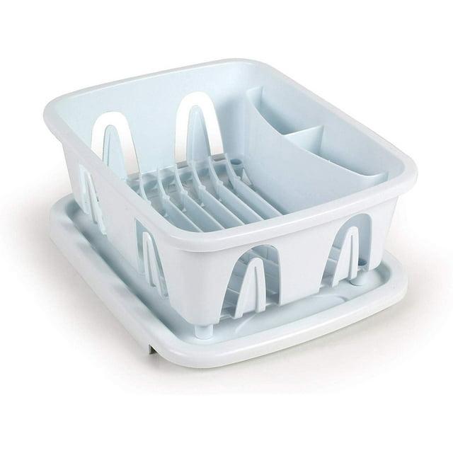 Mini Dish Drainer & Tray, White (Eng/Fr)