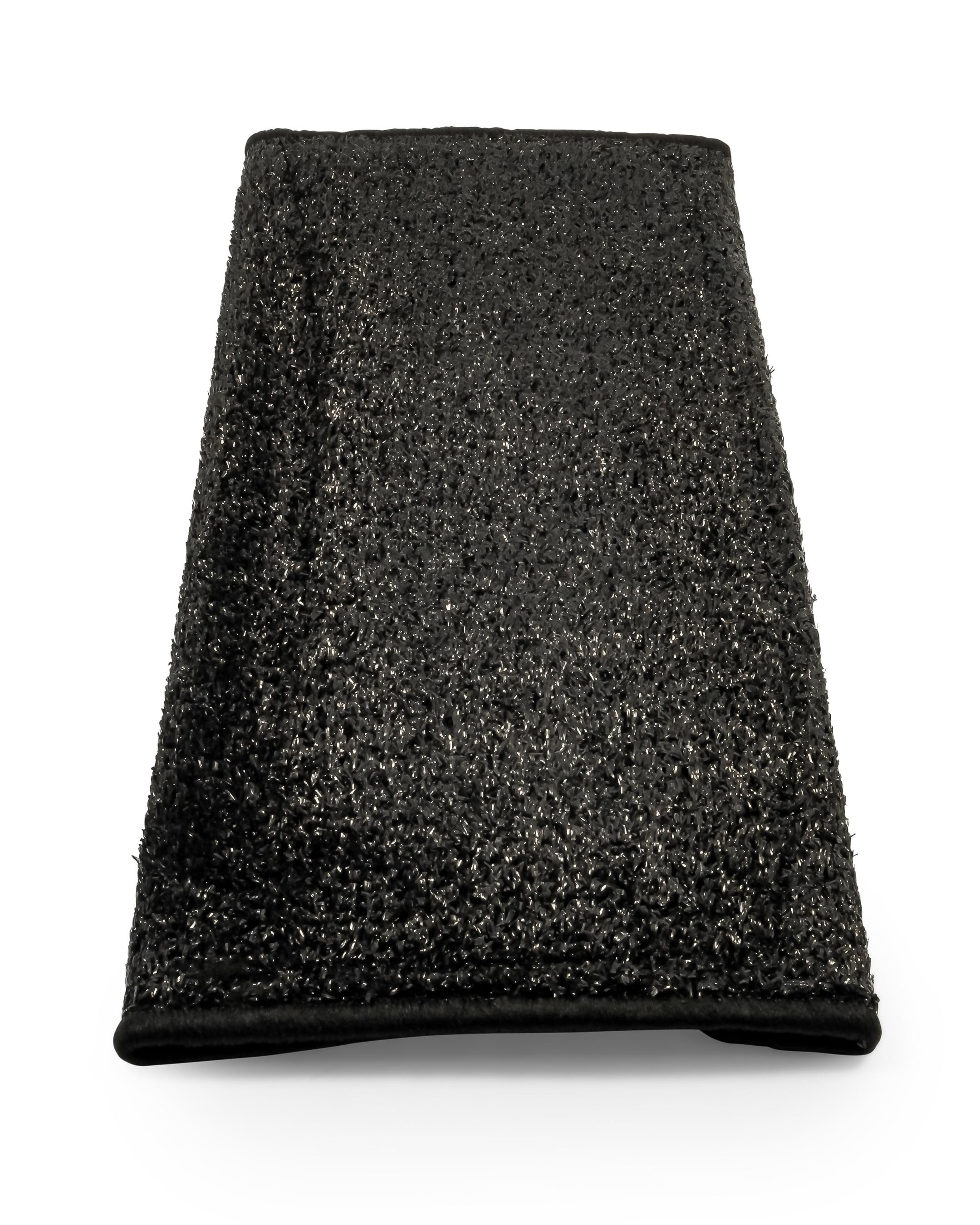 Black Artificial Turf Wrap Around RV Step Rug