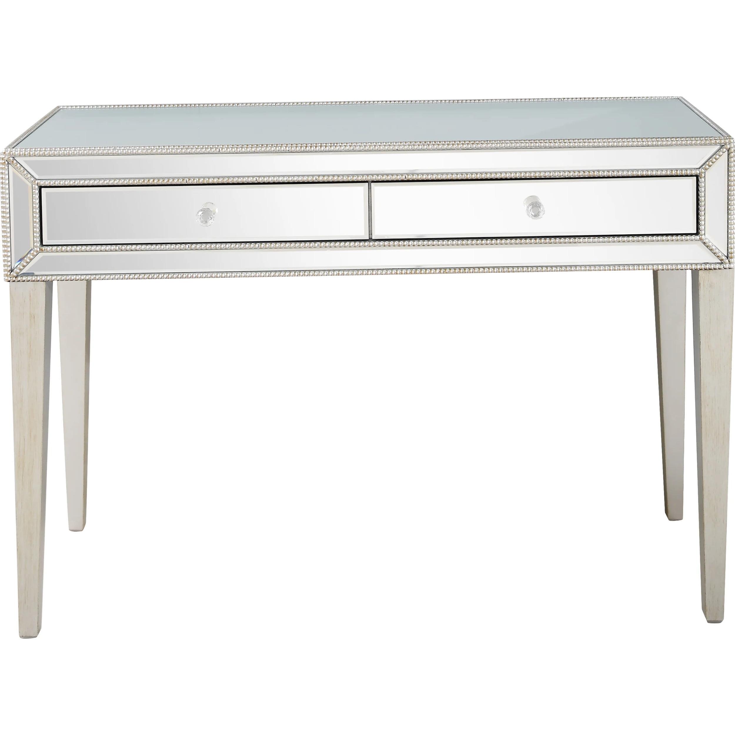 Alice Mirrored Glass Console Table with Storage