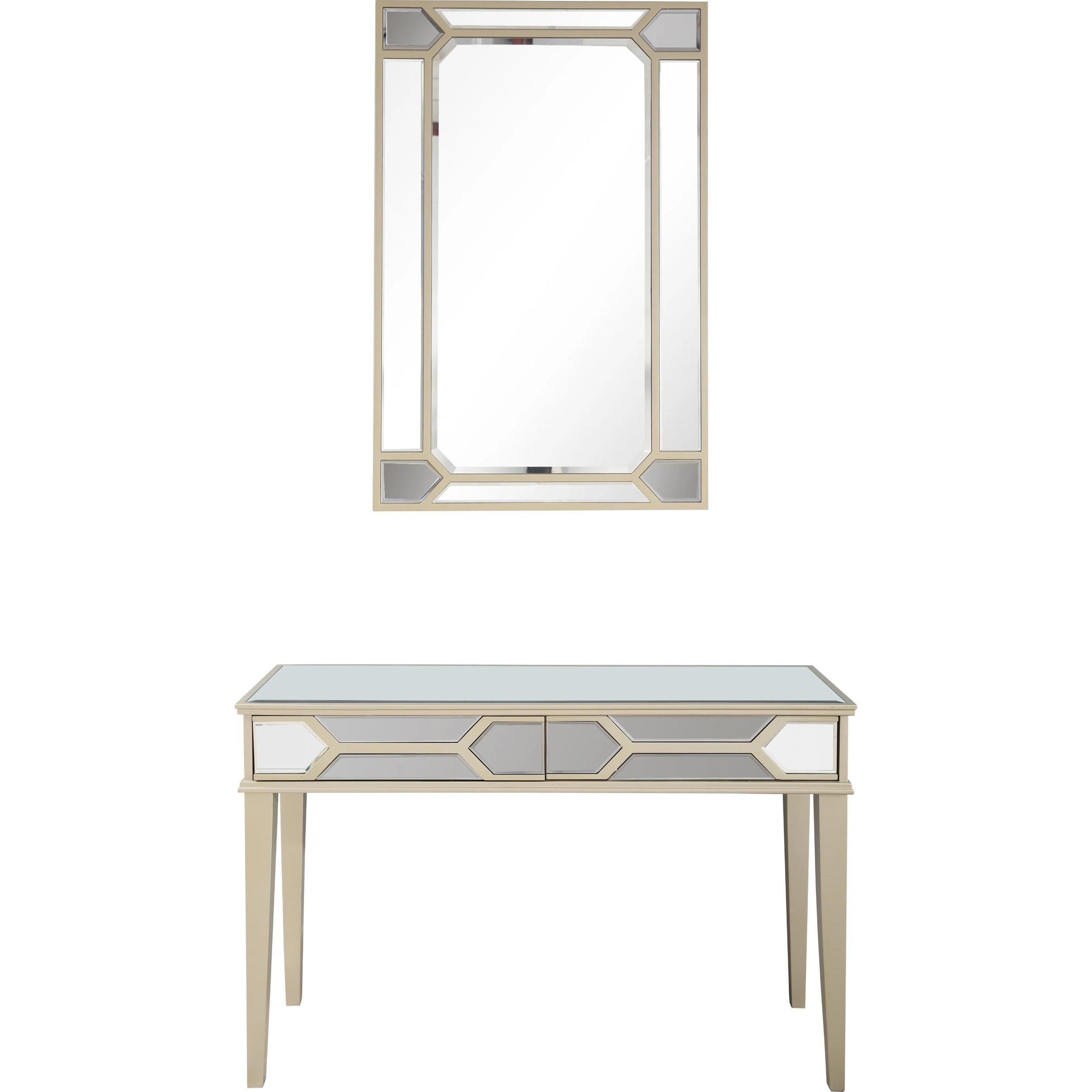 Camden Isle Keeley Wall Mirror and Console Table