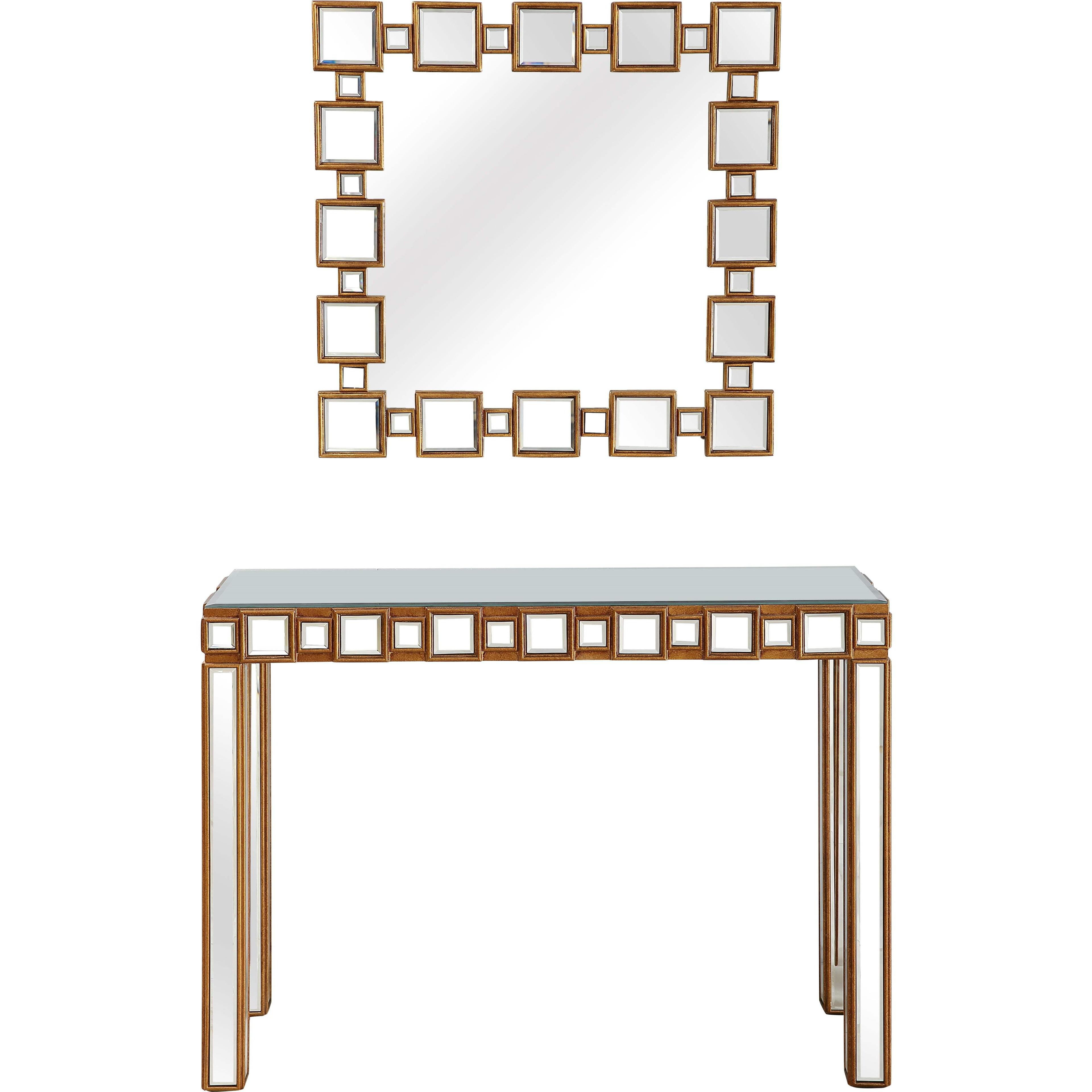 Camden Isle Orion Wall Mirror and Console Table