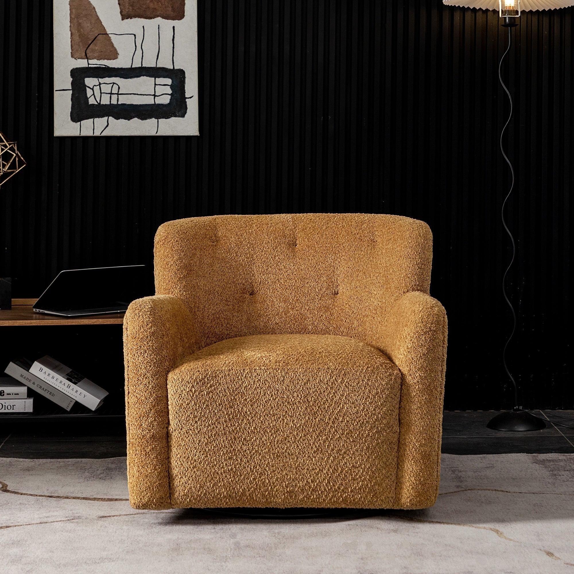 32" Wide Upholstered Swivel Armchair - Kinwell