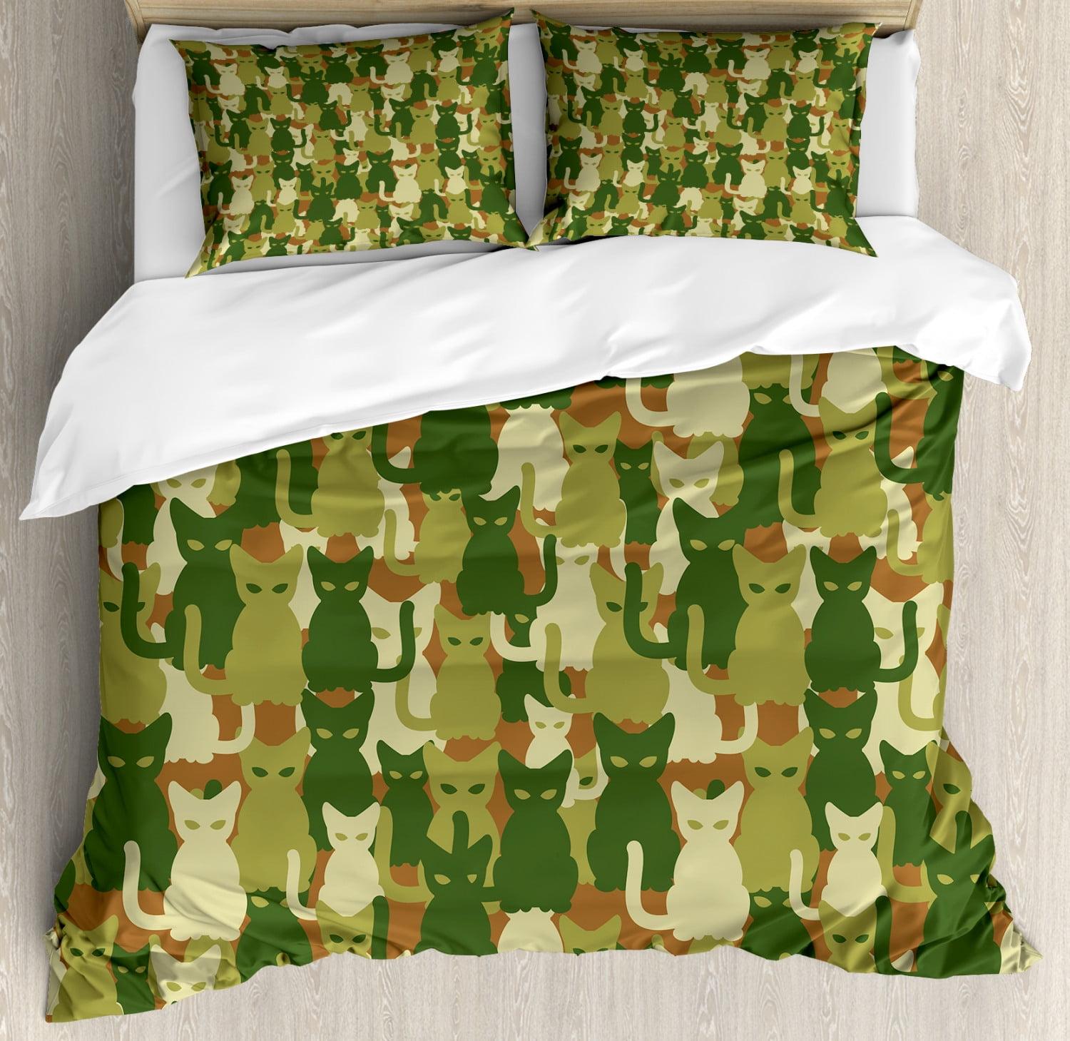 Ambesonne Camo Modern & Contemporary Duvet Cover Set