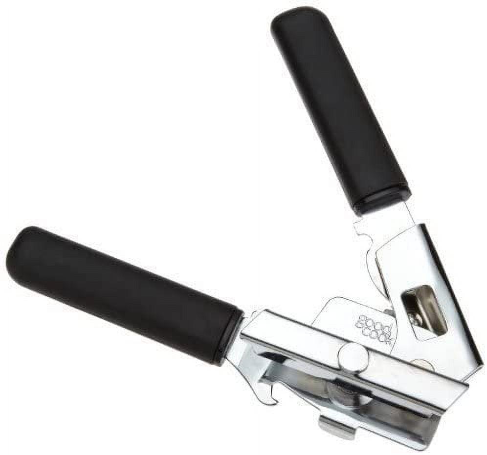 Black Stainless Steel Can Opener with Ergonomic Handle