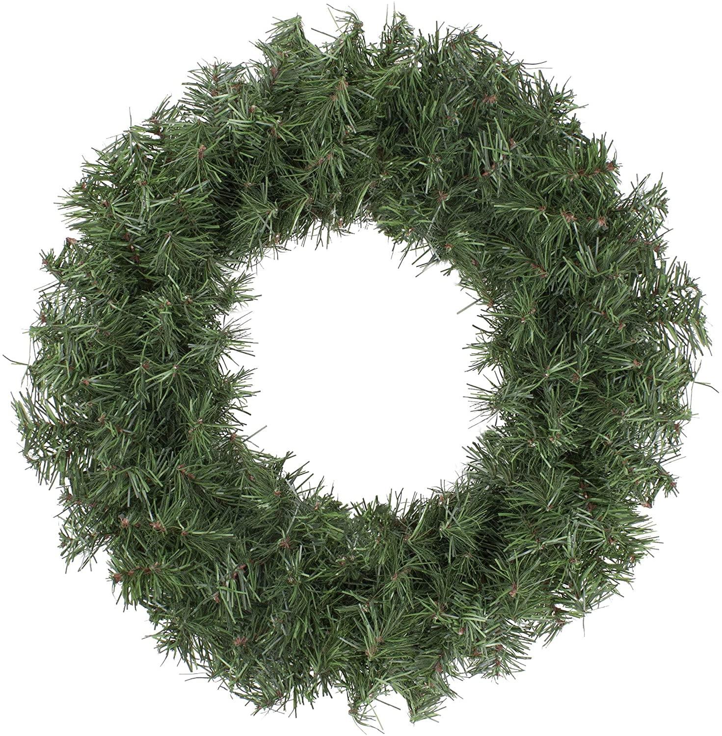 Northlight 18" Unlit Canadian Pine Artificial Christmas Wreath