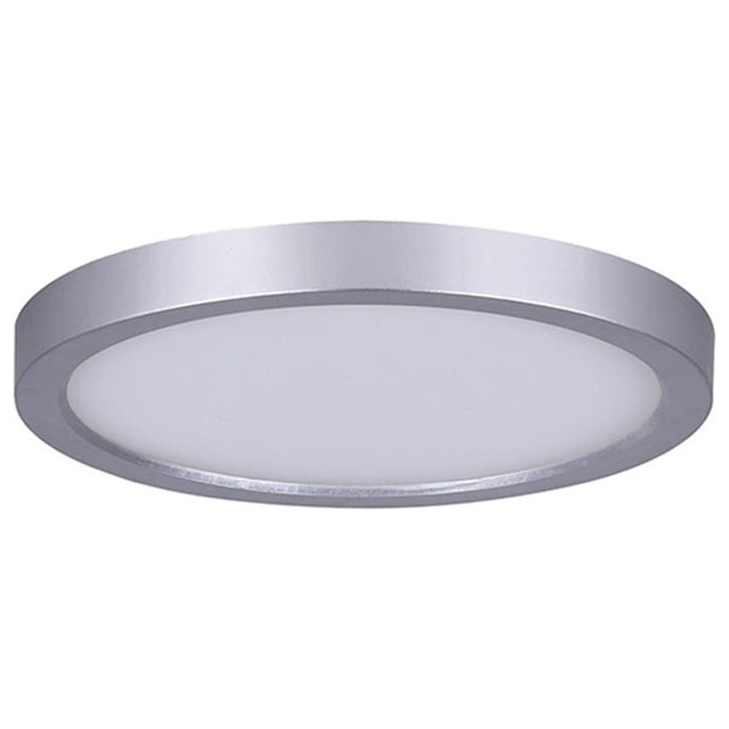 Canarm 7 In. Brushed Nickel LED Disc Flush Mount Light Fixture