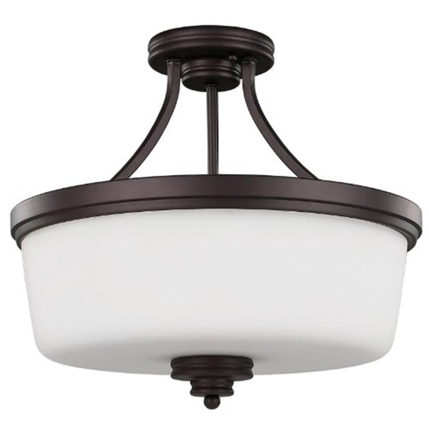 Canarm Isf286a03 Jackson 3 Light 15-3/4" Wide Semi Flush Bowl Ceiling Fixture - Bronze