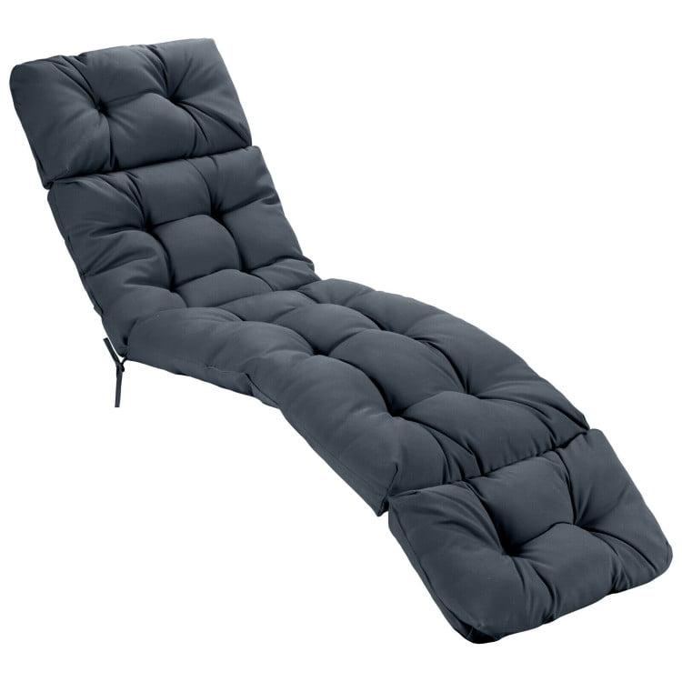Arlmont & Co. Outdoor 4'' Chaise Lounge Seat / Back Cushion