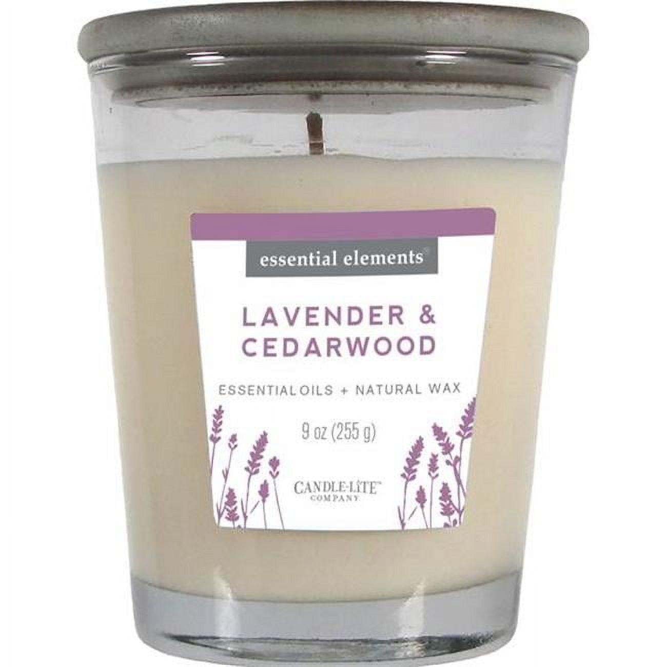 Lavender & Cedarwood 9 oz Gray Soy Jar Candle