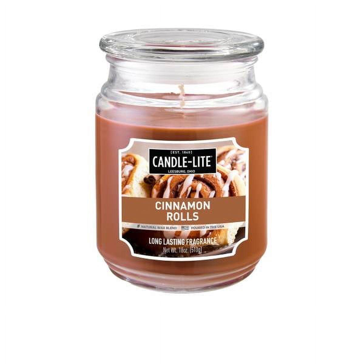 Cinnamon Pecan Swirl Scented Jar Candle with Glass Lid