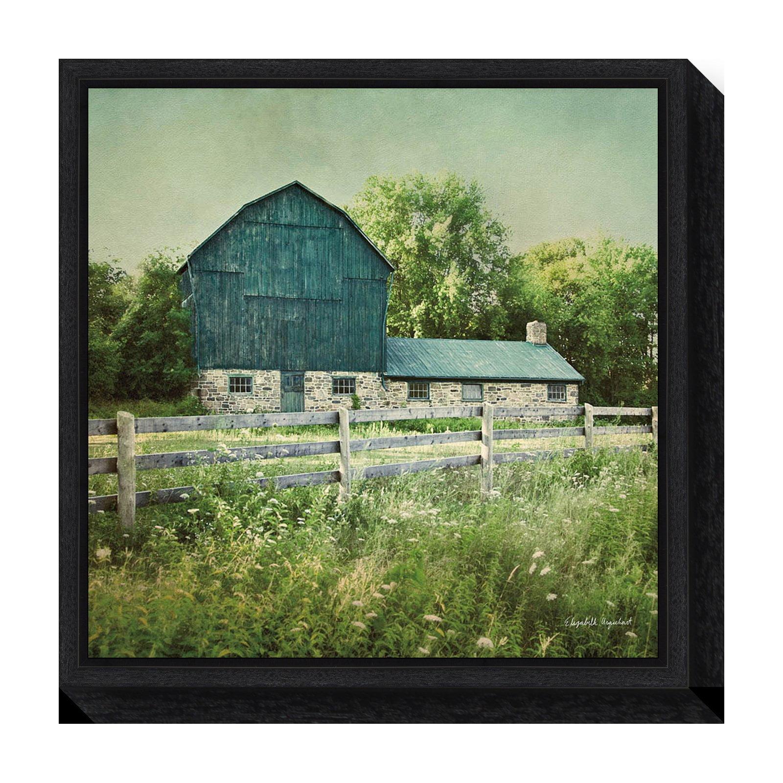 Amanti Art Blissful Country III (Barn) by Elizabeth Urquhart Framed Canvas Wall Art