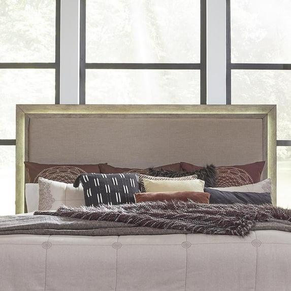 Canyon Road Queen Upholstered Panel Headboard with Lights