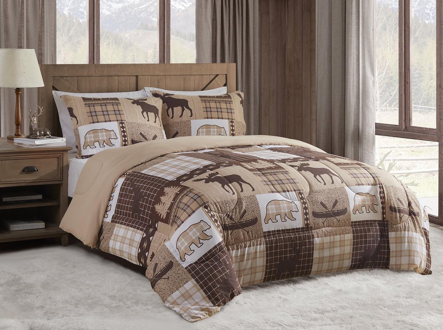 Canyon Trail Brown Microfiber Full Bedspread Set