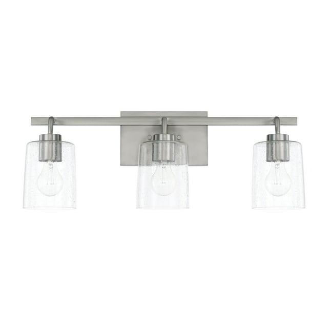 Capital Lighting 128531-449 Greyson 3 Light 25" Wide Bathroom Vanity Light - Nickel