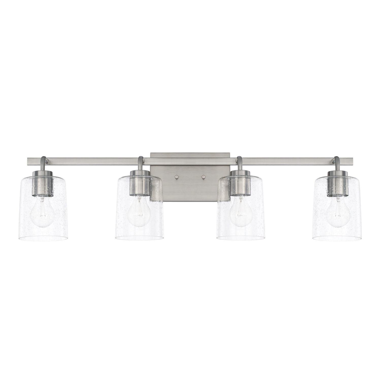 Capital Lighting 128541-449 Greyson 4 Light 34" Wide Bathroom Vanity Light - Nickel