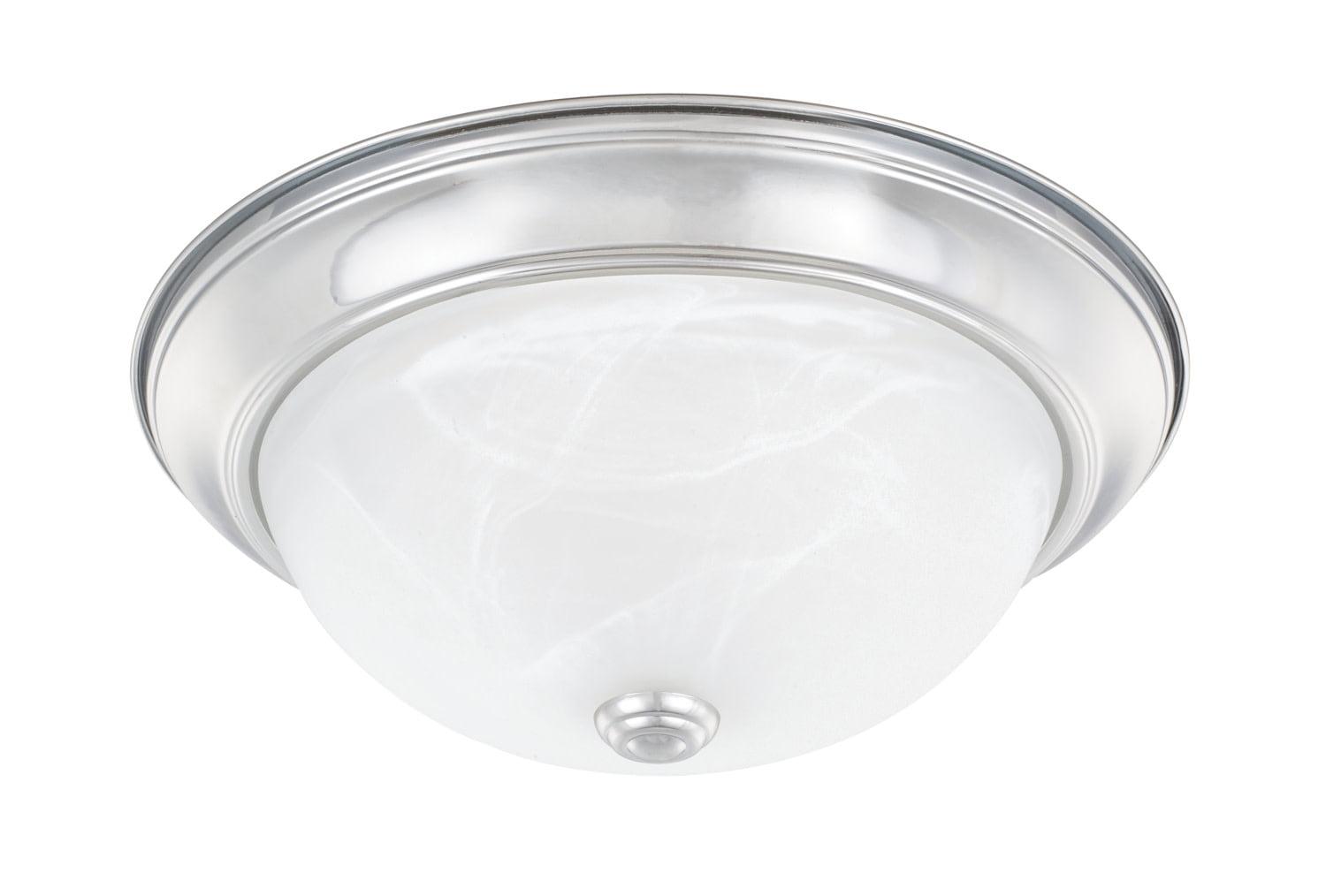 Capital Lighting 219022 2 Light 5-1/4" Tall Flush Mount Bowl Ceiling Fixture - Chrome