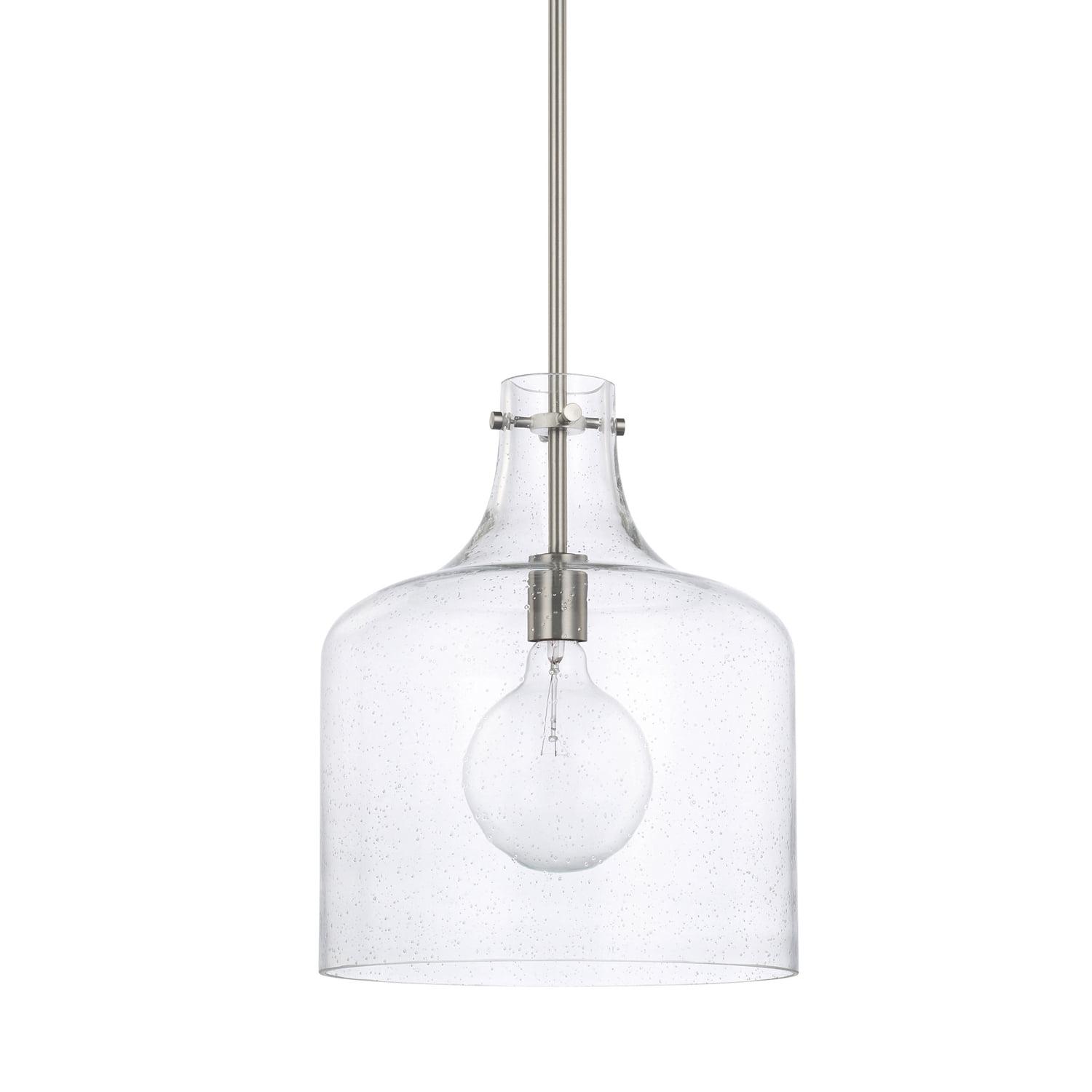 Capital Lighting 325712 1 Light 15" Tall Pendant - Nickel