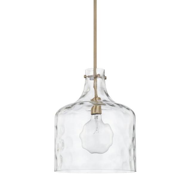 Capital Lighting 325717 1 Light 15" Tall Pendant - Brass