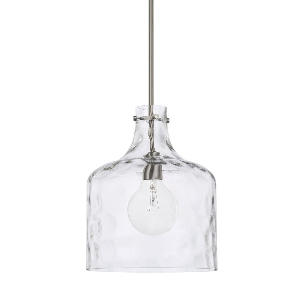 Capital Lighting 325717 1 Light 15" Tall Pendant - Nickel