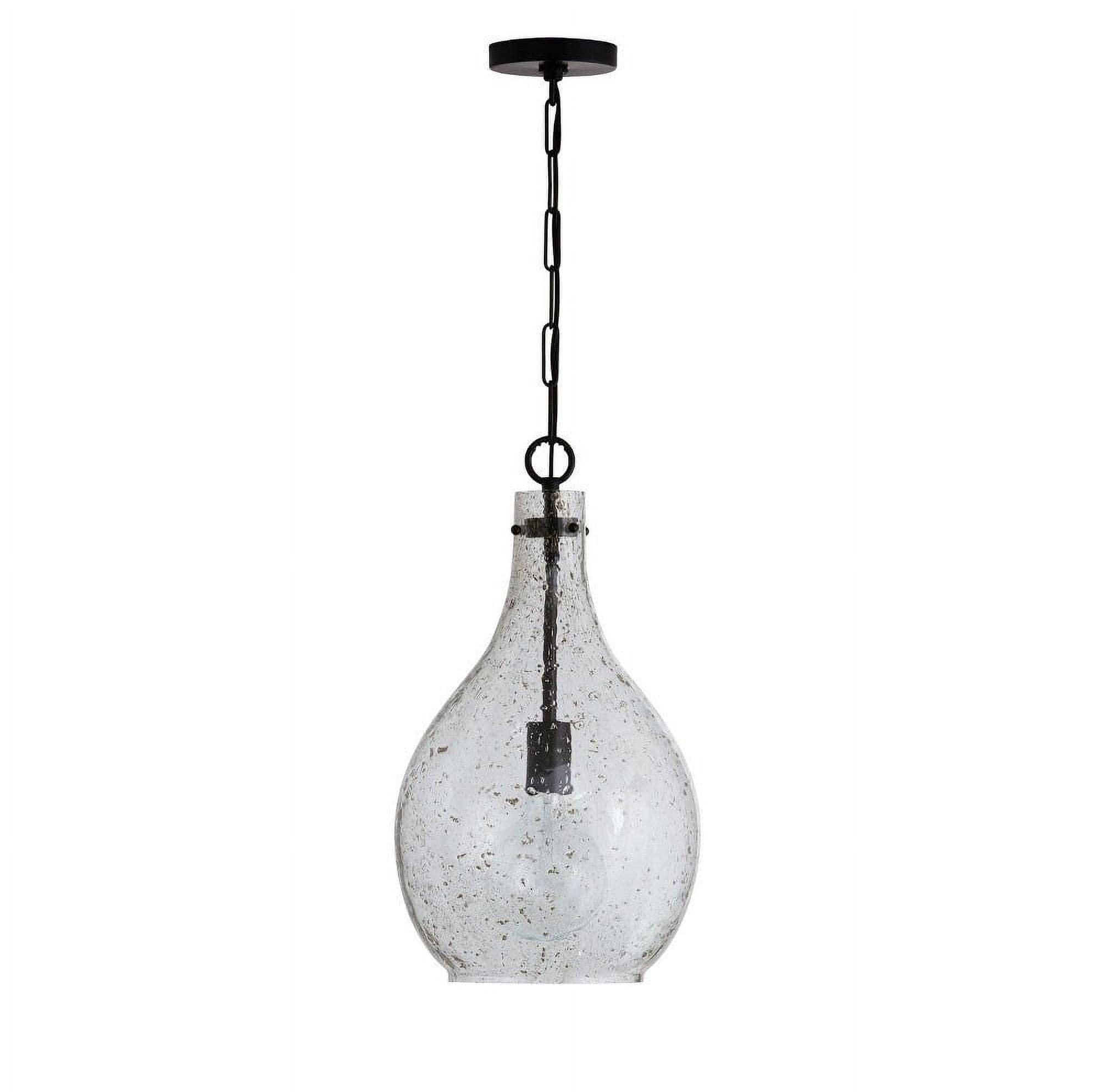 Capital Lighting 333813-472 1 Light 21-1/2" Tall Pendant - Black